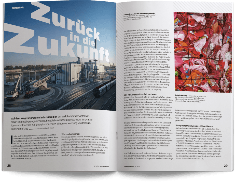 Metropole Ruhr Heft 24 mock up aufgeschlagene seite